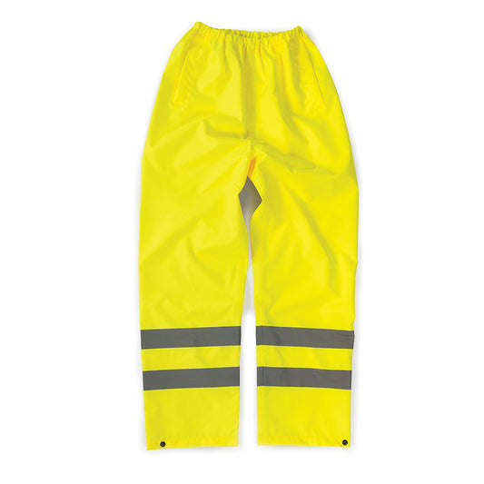 Tough Grit Hi-Vis Waterproof Trousers Yellow M