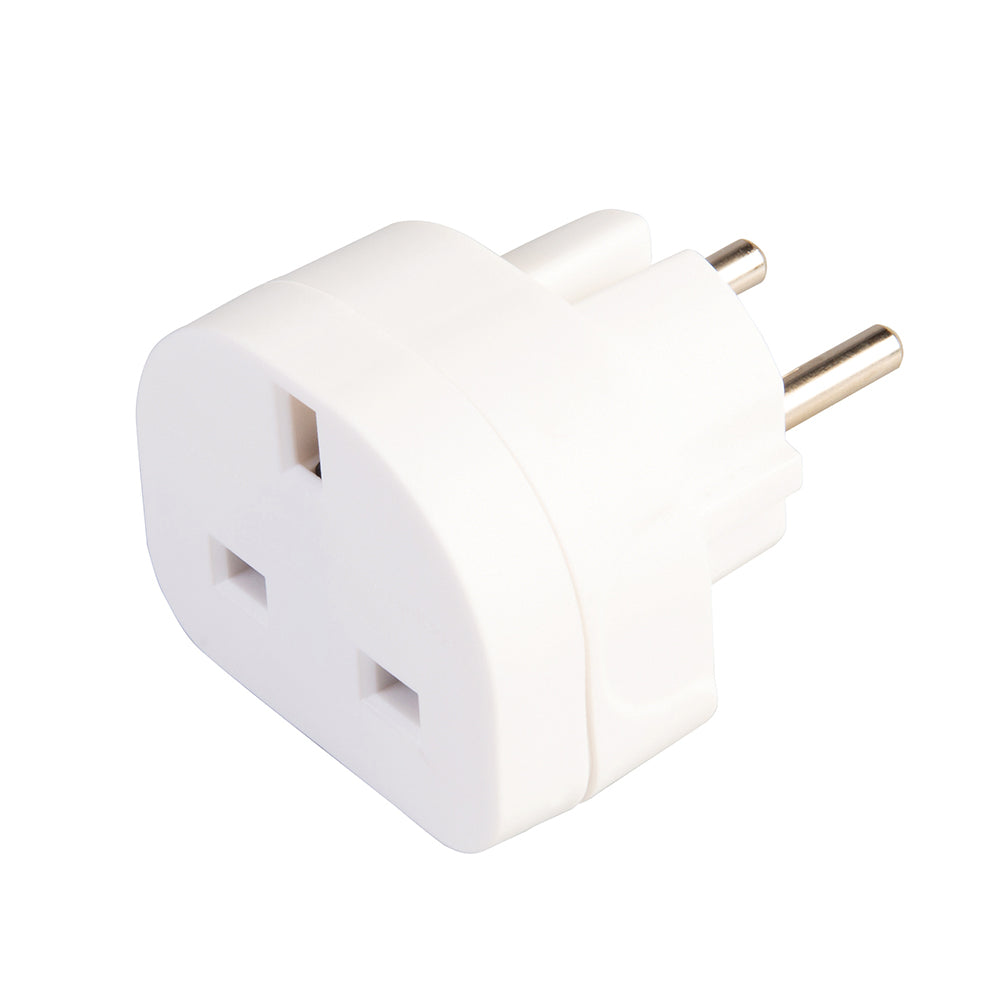 Powermaster UK to EU Travel Adaptor 230V 13A - 230V