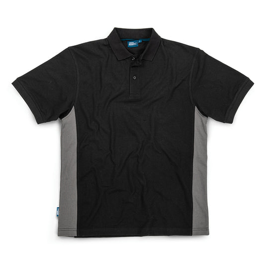 Tough Grit 2-Tone Polo Black / Charcoal L