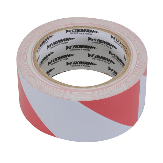 Fixman Hazard Tape 50mm x 33m Red/White