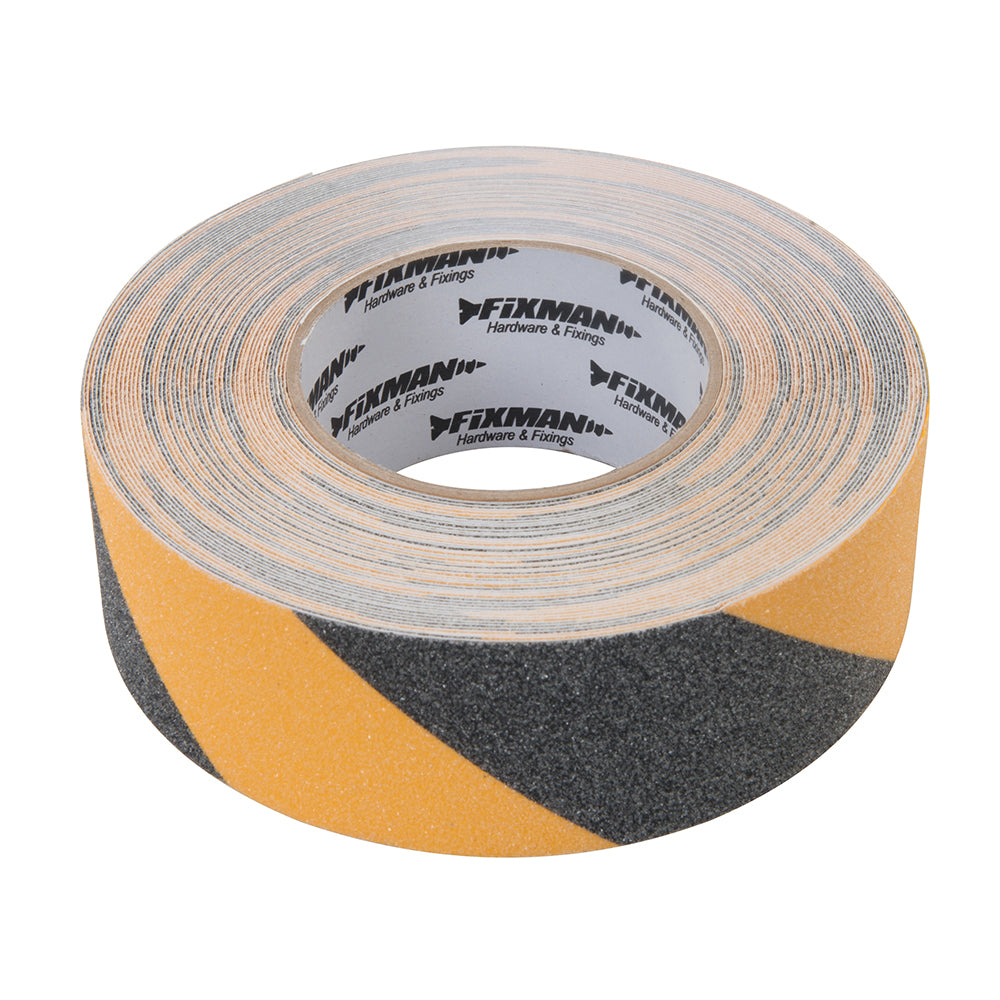 Fixman Anti-Slip Tape 50mm x 18m Black/Yellow