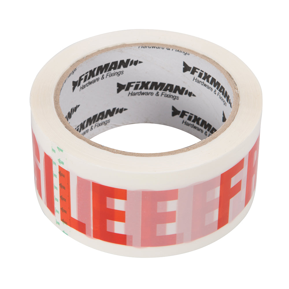 Fixman FRAGILE Packing Tape 48mm x 66m