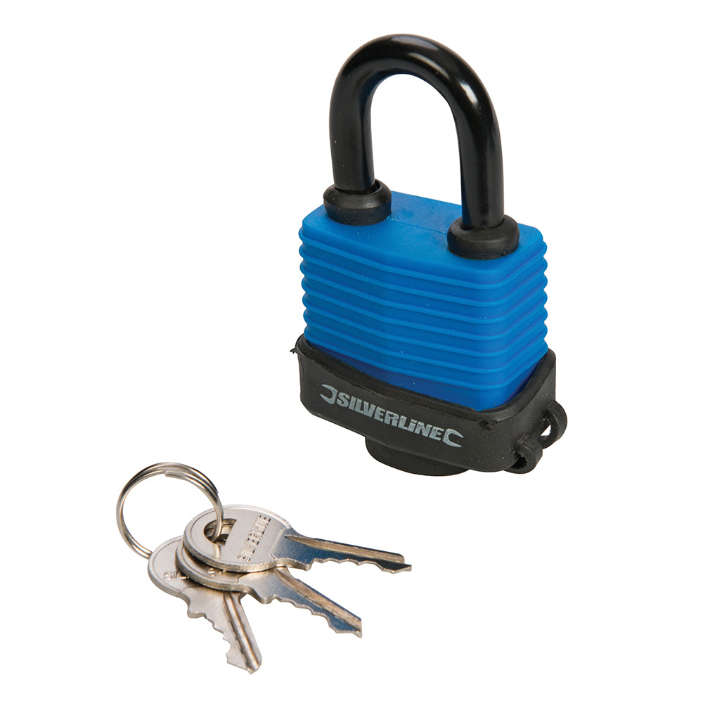 Silverline Weather-Resistant Padlock 48mm