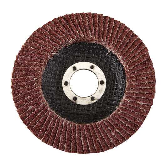 Silverline Aluminium Oxide Flap Disc 115mm 40 Grit