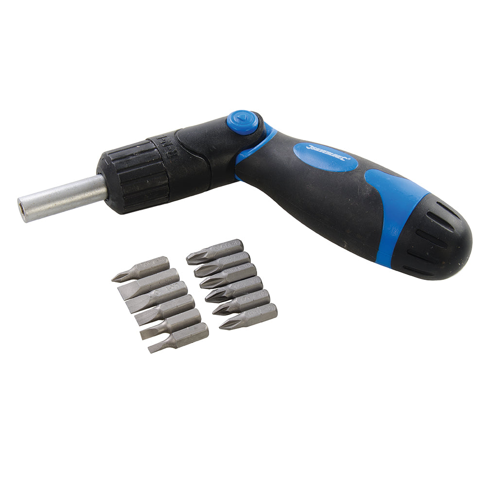 Silverline Multi-Bit Ratchet Screwdriver 3-Way