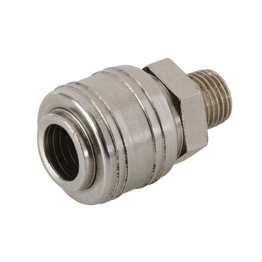 Silverline Euro Air Line Male Thread Quick Coupler 1/4" BSP