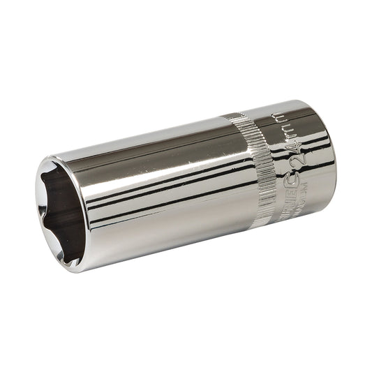 Silverline Deep Socket 1/2" Drive 6pt Metric 24mm