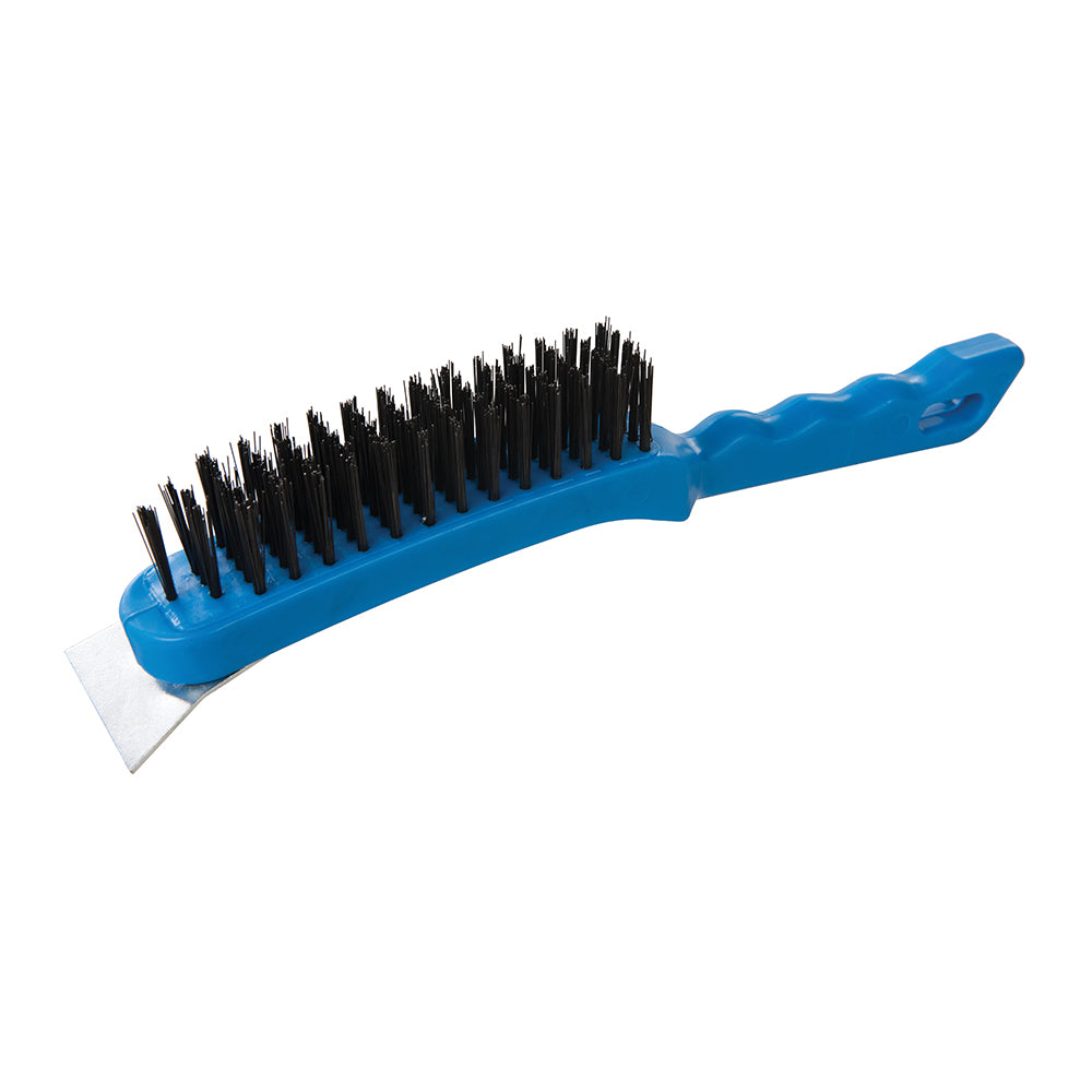 Silverline Steel Wire Brush 5 Row / Scraper