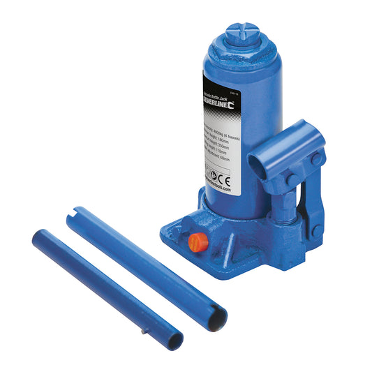 Silverline Hydraulic Bottle Jack 4 Tonne