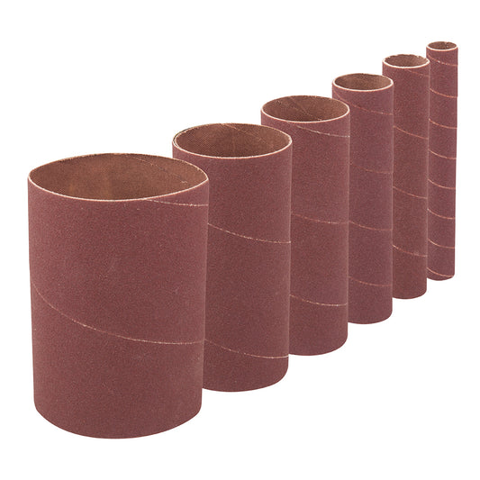 Silverline Bobbin Sleeves Set 6pce 90mm 120 Grit