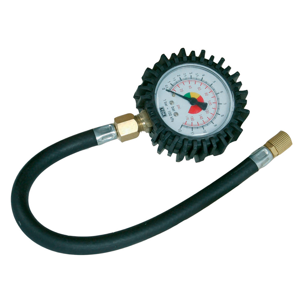 Silverline Tyre Dial Gauge 0 - 100psi (0 - 10bar)