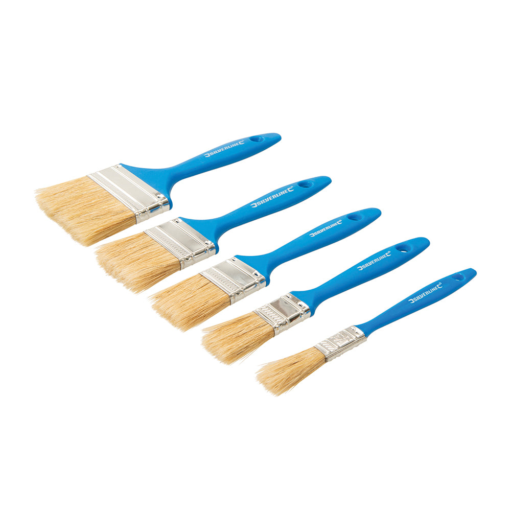 Silverline Disposable Paint Brush Set 5pce 5pce