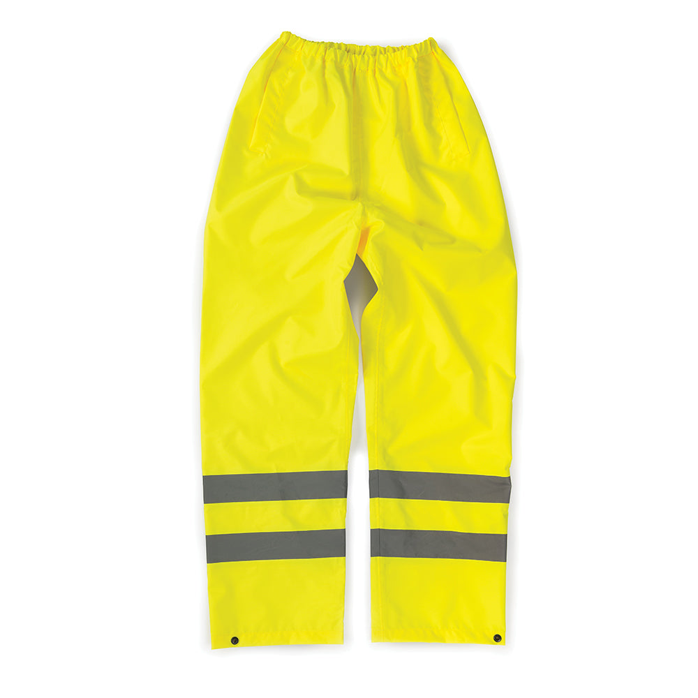 Tough Grit Hi-Vis Waterproof Trousers Yellow XL