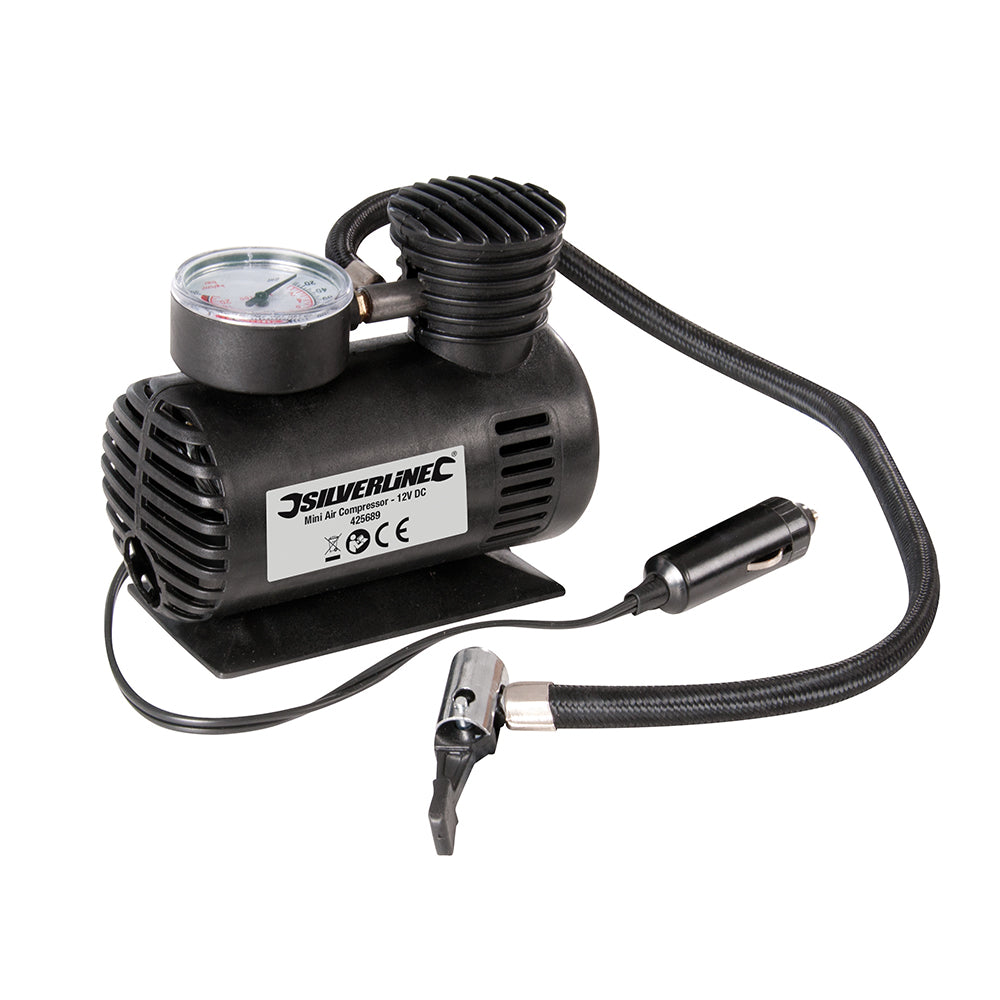 Silverline Mini Air Compressor 12V DC