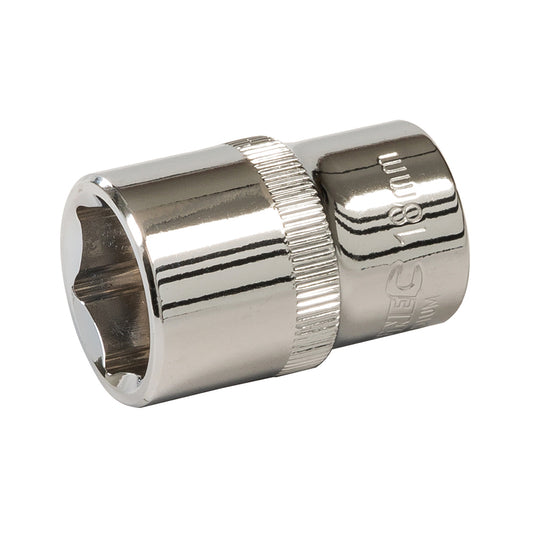 Silverline Socket 1/2" Drive 6pt Metric 18mm