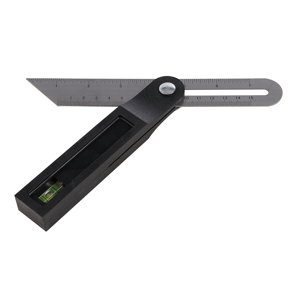 Silverline Sliding T-Bevel with Spirit Level 200mm