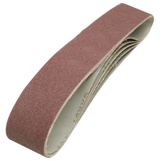 Silverline Sanding Belts 50 x 686mm 5pk 80 Grit