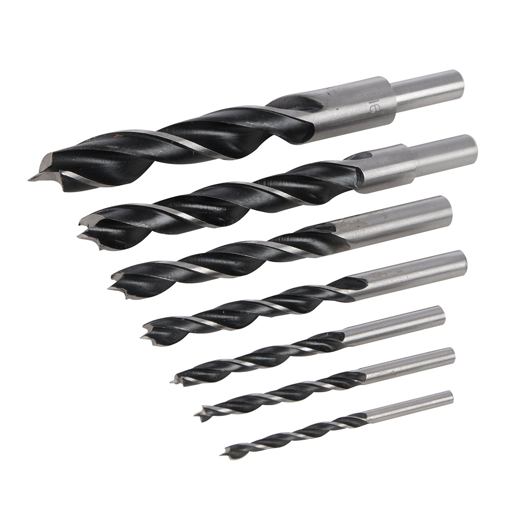 Silverline Lip & Spur Drill Bit Set 7pce 4 - 16mm