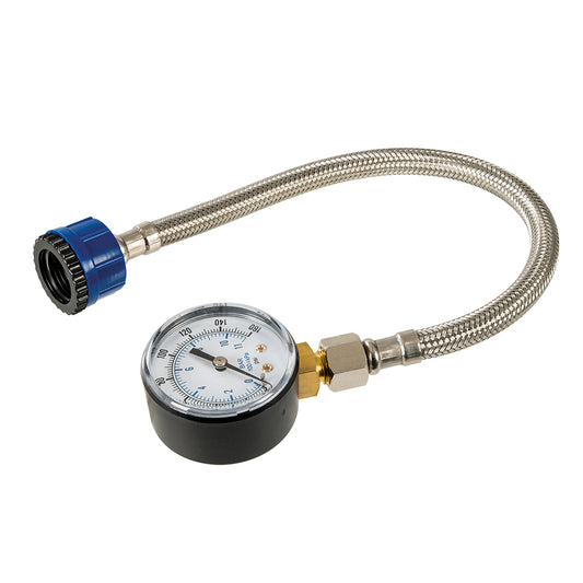 Silverline Mains Water Pressure Test Gauge 0-11bar (0-160psi)