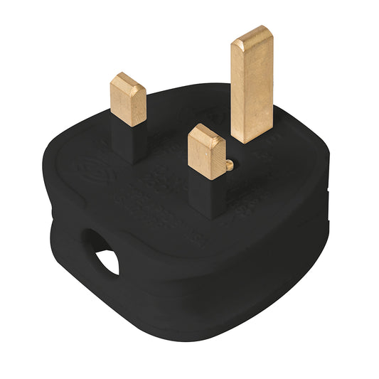 Powermaster 13A Fused Plug Black