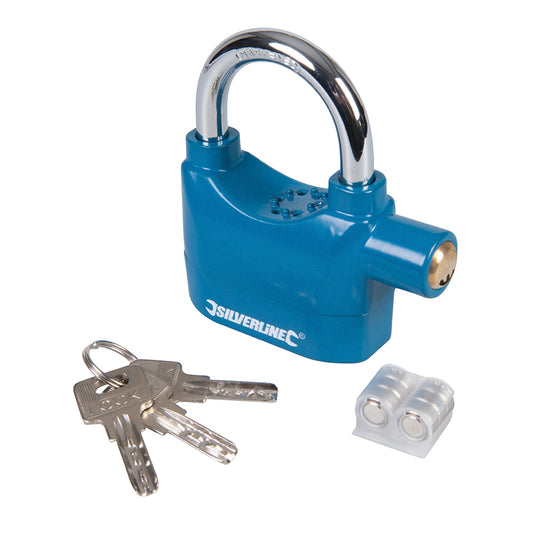 Silverline Alarm Padlock 70mm