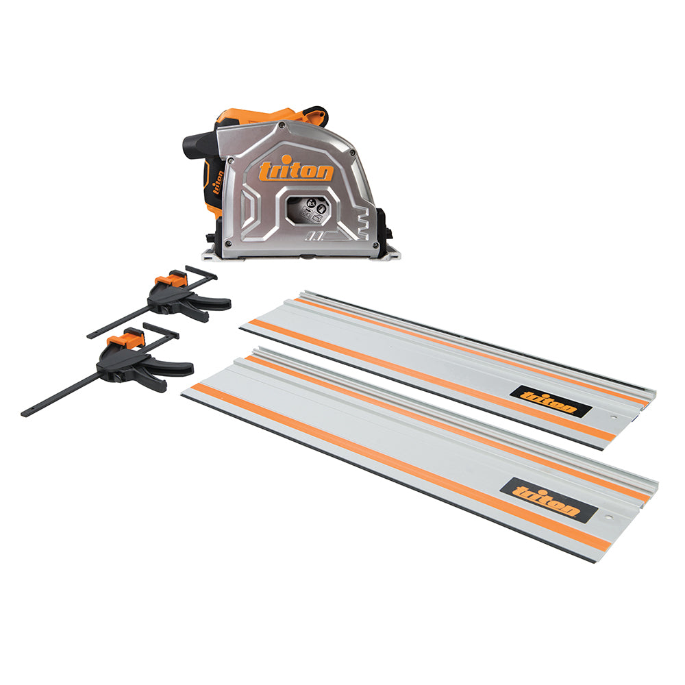 Triton 1400W Track Saw Kit 185mm 4pce TTS185KIT