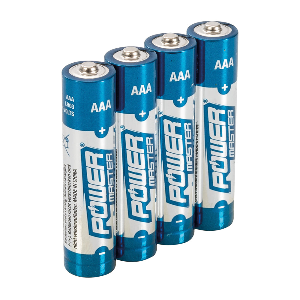 Powermaster AAA Super Alkaline Battery LR03 4pk 4pk