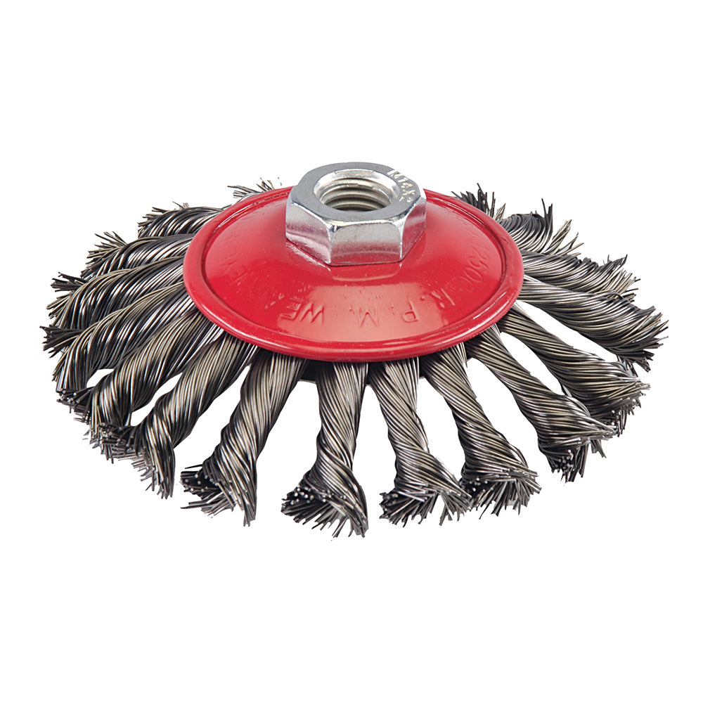 Silverline Steel Twist-Knot Brush 115mm