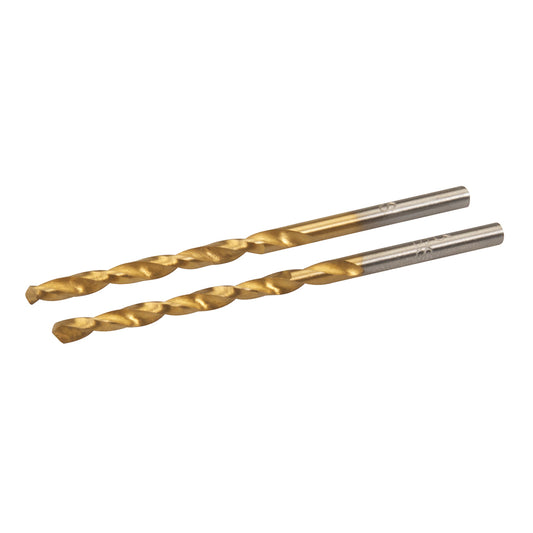 Silverline HSS Titanium-Coated Drill Bits 2pk 3.0mm