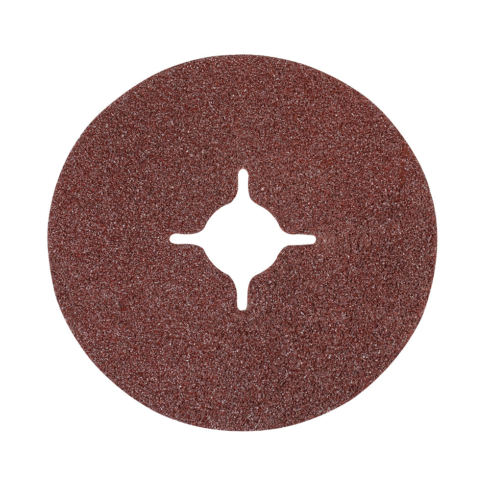 Silverline Fibre Discs 115 x 22.23mm 10pk 60 Grit