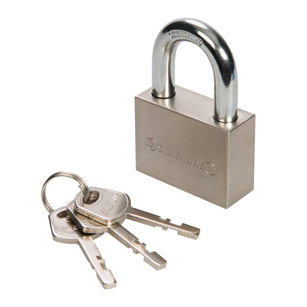 Silverline Steel Padlock 50mm