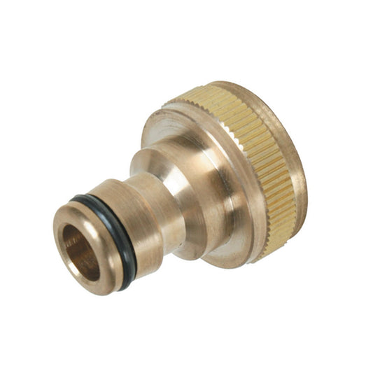 Silverline Tap Connector Brass 3/4" BSP - 1/2" Male