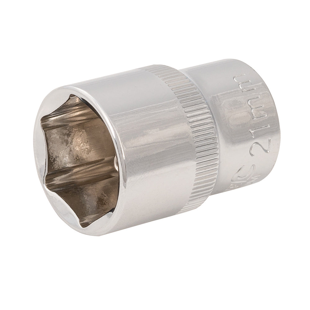 Silverline Socket 1/2" Drive 6pt Metric 21mm