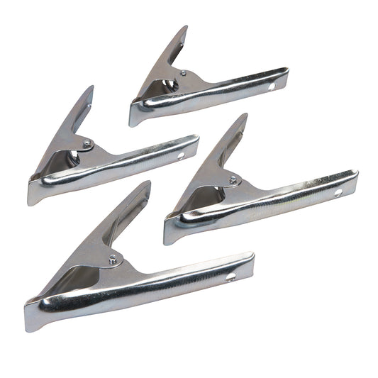 Silverline Stall Clips 4pk 70mm Jaw