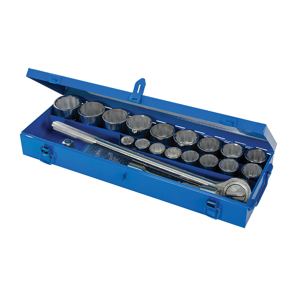 Silverline Socket Set 3/4" Drive Metric 21pce 19 - 50mm