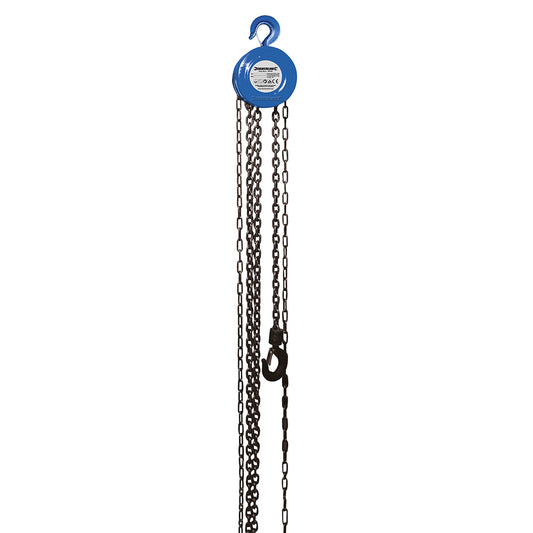 Silverline Chain Block 1000kg / 2.5m Lift Height