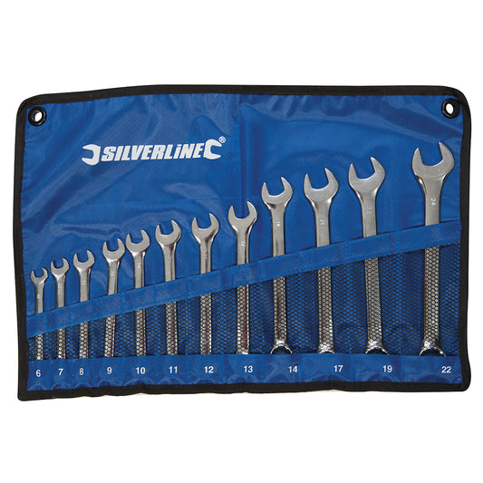 Silverline Combination Spanner Set 12pce 6 - 22mm