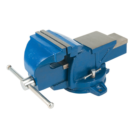 Silverline Workshop Vice Swivel Base 100mm (4") Jaw Capacity 160mm / 16kg