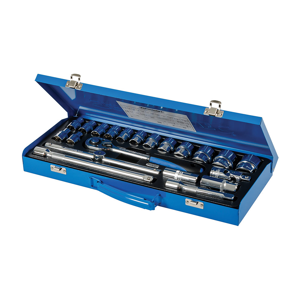 Silverline Socket Wrench Set 1/2" Drive Metric 21pce 10 - 32mm