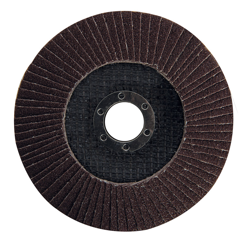 Silverline Aluminium Oxide Flap Disc 125mm 60 Grit