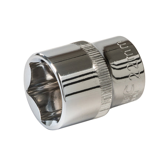 Silverline Socket 1/2" Drive 6pt Metric 22mm