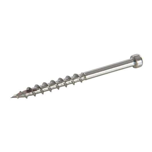 Triton Stainless Steel Pocket-Hole Screws Pan Head Coarse SS Deck 8 x 2" 500pk