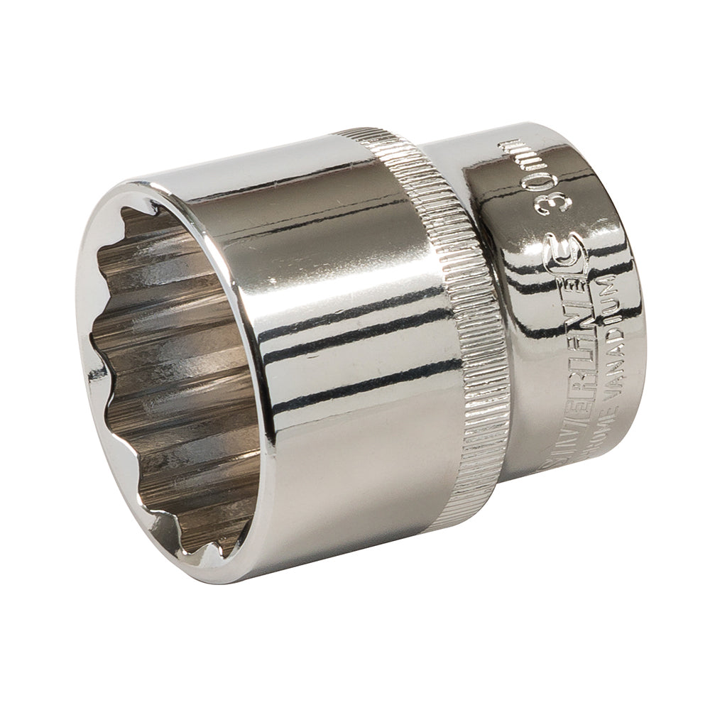 Silverline Socket 1/2" Drive 12pt Metric 30mm