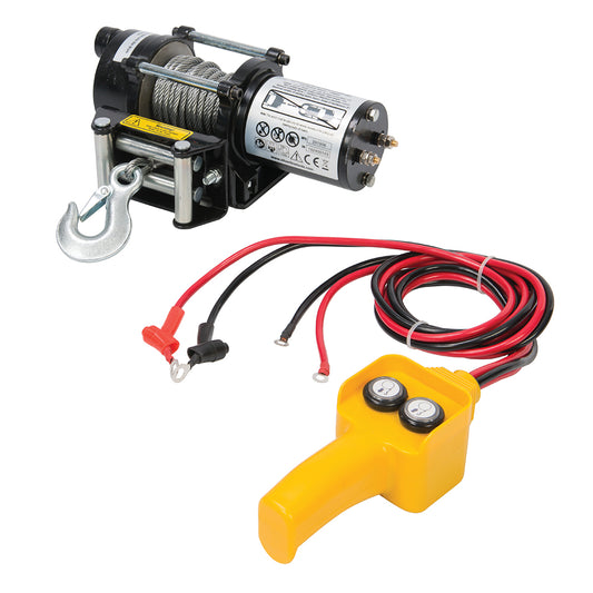 Silverline 12V Electric Winch 900kg (2000lb)