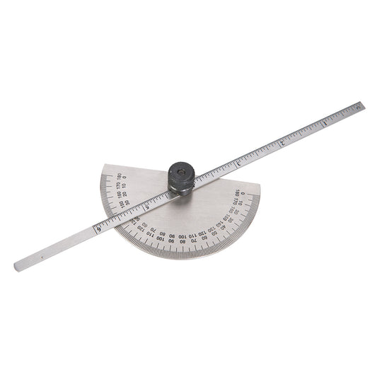 Silverline Protractor with Depth Gauge Scale 150mm