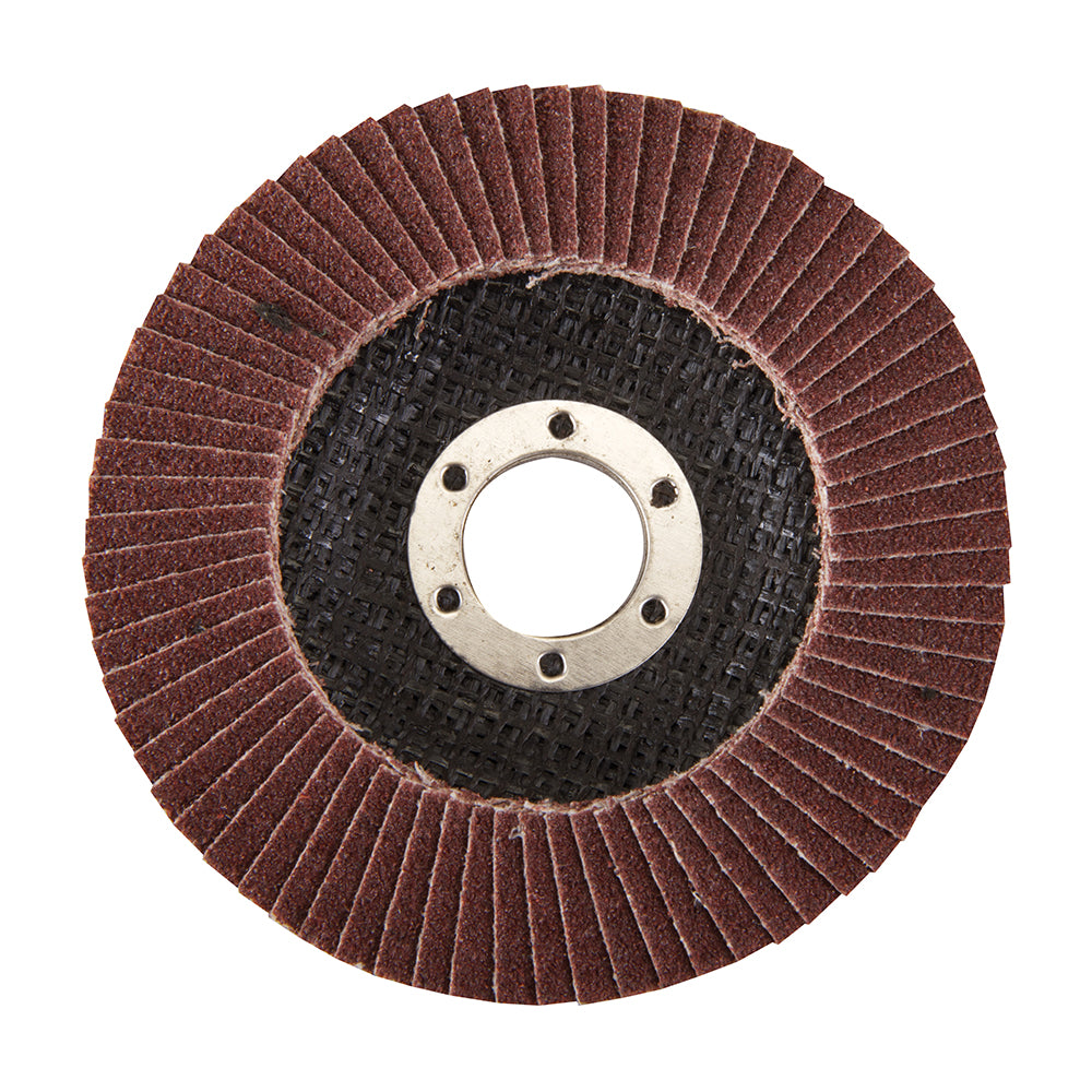 Silverline Aluminium Oxide Flap Disc 115mm 80 Grit