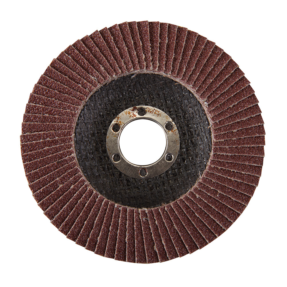 Silverline Aluminium Oxide Flap Disc 115mm 60 Grit