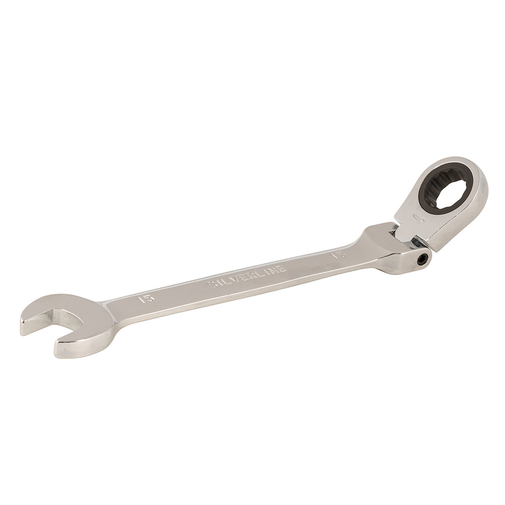 Silverline Flexible Head Ratchet Spanner 15mm