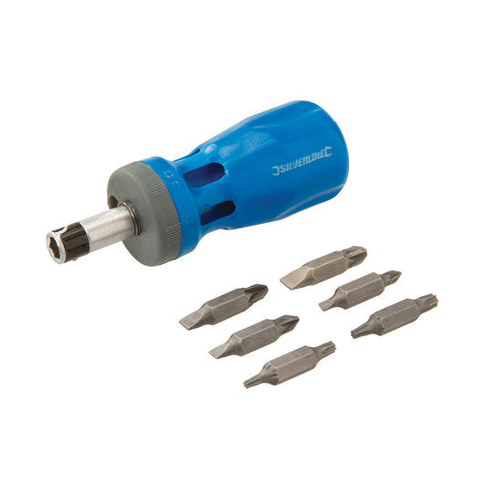 Silverline Stubby Ratchet Screwdriver Set 12-in-1 12-in-1