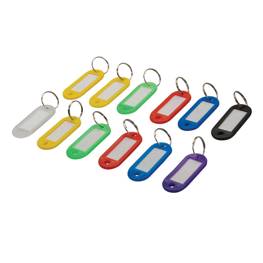 Silverline Assorted Coloured Key ID Tags 12pk 12pk